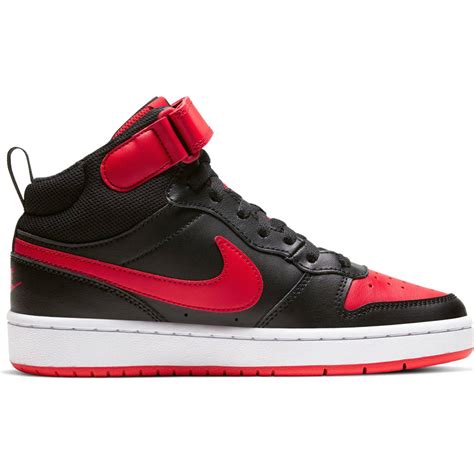 nike court borough mid 2 zwart|court borough mid 2 youth.